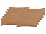 Cushion Cover 12 pcs HEERLEN Beige 40 x 80 cm Boucl 909954