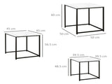 Three Nest of Tables, Marble Effect Finish T3398P344187