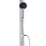 ZNTS Garden Shower with Grey Base 220 cm Aluminium 3070796