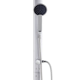 Garden Shower with Grey Base 220 cm Aluminium 3070796