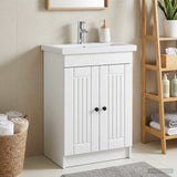 Bathroom under Sink Cabinet White 56 x 37.5 x 81 cm 890034