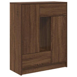 Sideboard with Drawers and Doors Brown Oak 73x31x90 cm 861856