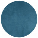 ZNTS Rug OVIEDO Short Pile Turquoise Ø 120 cm 375611