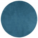 ZNTS Rug OVIEDO Short Pile Turquoise Ø 120 cm 375611
