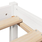 Bed Frame without Mattress White 90x200 cm Solid Wood Pine 3305717