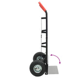 Extendable Hand Trolley Black and Red 57 x 46 x 113 cm Steel 4019013