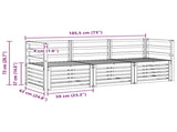 Sofa Sets 3 pcs Natural Solid Acacia Wood 3374269