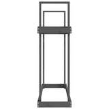 Firewood Rack Grey 110x35x108.5 cm Solid Wood Pine 823859