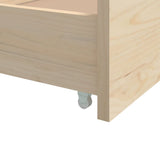 Bed Frame without Mattress Solid Wood Pine 90x200 cm 322159