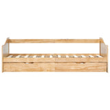 Pull-out Sofa Bed Frame without Mattress Pinewood 90x200 cm 283150