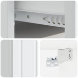Wall-Mounted Bedside Cabinet 2 pcs White 49 x 34.5 x 24 cm 898276