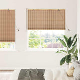 Roller Blind Natural and Brown 150 x 220 cm Bamboo 42006909