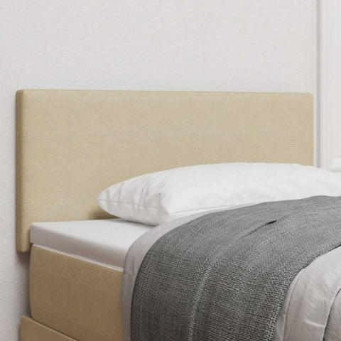 ZNTS LED Headboard Simple Design Light Green Grey 100 cm Corduroy Fabric 3338024
