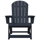 Adirondack Rocking Chairs 2 pcs Navy blue HDPE 3335835