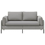 2-Seater Sofa 2-Seater Light Grey 188 x 81 x 89 cm Velvet 42048612