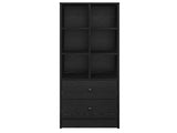 Highboard with Drawer Black Oak 45.5 x 34 x 127 cm 869363