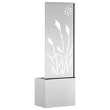Garden Privacy Screen Silver 50 x 140 cm Galvanised steel 876432