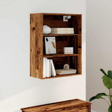 Hanging Wall Cabinet Old Wood 69.5x32.5x90 cm 857045