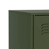 Sideboard Olive Green 67x39x83 cm Steel 841683