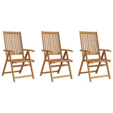 Folding Chairs 3 pcs Solid Acacia Wood 310293