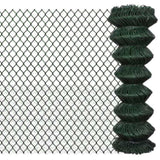 ZNTS Chain Link Fence Steel 1,25x25 m 140350