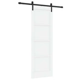 Sliding Door White 73.5 x 211 cm Solid Pine Wood 3333273