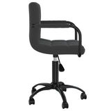 ZNTS Swivel Office Chair Black Velvet 334707