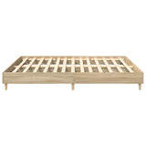 Bed Frame Sonoma Oak Engineered wood, Solid pinewood, Plywood 3329023
