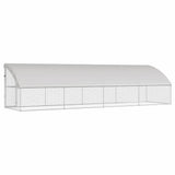 Chicken Cage 4 pcs Silver 800 x 200 x 200 cm Galvanised Steel 3368319