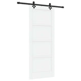 Sliding Door ORKDAL White 83 x 202 cm Solid Pine Wood 3445542