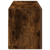 Bathroom Wall Cabinet Smoked Oak 80x25x30 cm Engineered Wood 860080