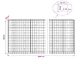 Gabion with 3.5 mm Wire and 10x10 cm Mesh 900x50x200 cm 3463356
