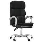 Reclining Office Chair Black Faux Leather 349799