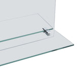 Wall Mirror with Shelf 50x70 cm Tempered Glass 249432