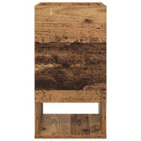 End Table 2 pcs Old Wood 30 x 30 x 56 cm Engineered Wood 890941
