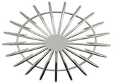 Gutter Leaf Guard 2 pcs Silver 200 mm Stainless Steel 42019392