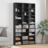 CD Cabinet Black Oak 101 x 23 x 177.5 cm Engineered Wood 3329339