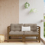 Corner Sofa Honey Brown Solid pine wood Medium Modular 825684