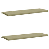 2-Piece Bench Cushions SOEST 2 pcs 100% Polyester Light Green 949431