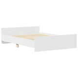 Bed Frame without Mattress White 140x190 cm 3203782