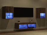 TV Wall Cabinets Wall-mounted 4 pcs Artisan Oak Engineered Wood 3402915