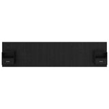 Headboard with Cabinet 3 pcs Black Oak Engineered Wood 3416279