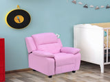 Kids Sofa Armchair Toddler Recliner Children's Chair Lounger Games Chair PU Leather w/ Storage T3398P348593