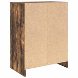 Shoe Cabinet Smoked Oak 57x34x76 cm Engineered Wood 861872