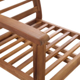 Garden Sofa Set Brown Solid Acacia wood Medium Durable 47282