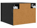 Wall Mounted TV Cabinet 4 pcs Black Oak 30.5 x 30 x 30 cm 8009599