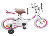 Kids Bike 14 Inches for 3-5 Years Old White 42009451