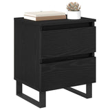 Bedside Cabinet 2 pcs Black Oak 40 x 35 x 50 cm Engineered Wood 881919