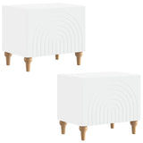 TV Cabinet White Engineered Wood 896235