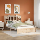 Bookcase Bed without Mattress 160x200cm Solid Wood Pine 3322423